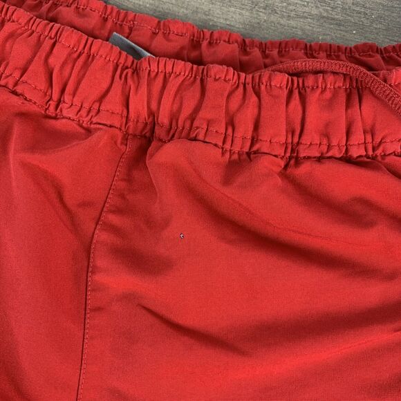 Nike Mens Red Basketball Shorts Size Large W32 Drawstring Athletic Elastic Waist - Picture 5 of 9